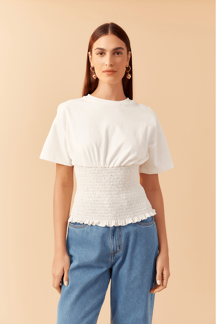 T-shirt Com Lastex