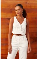 Blusa Sarja Colete