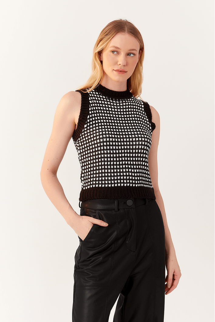 Blusa Tricot P&b