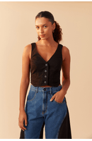 Blusa Sarja Colete