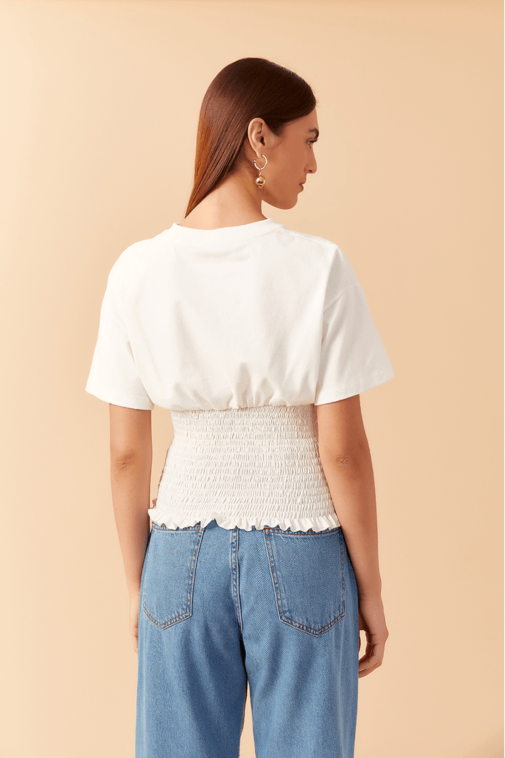 T-shirt Com Lastex