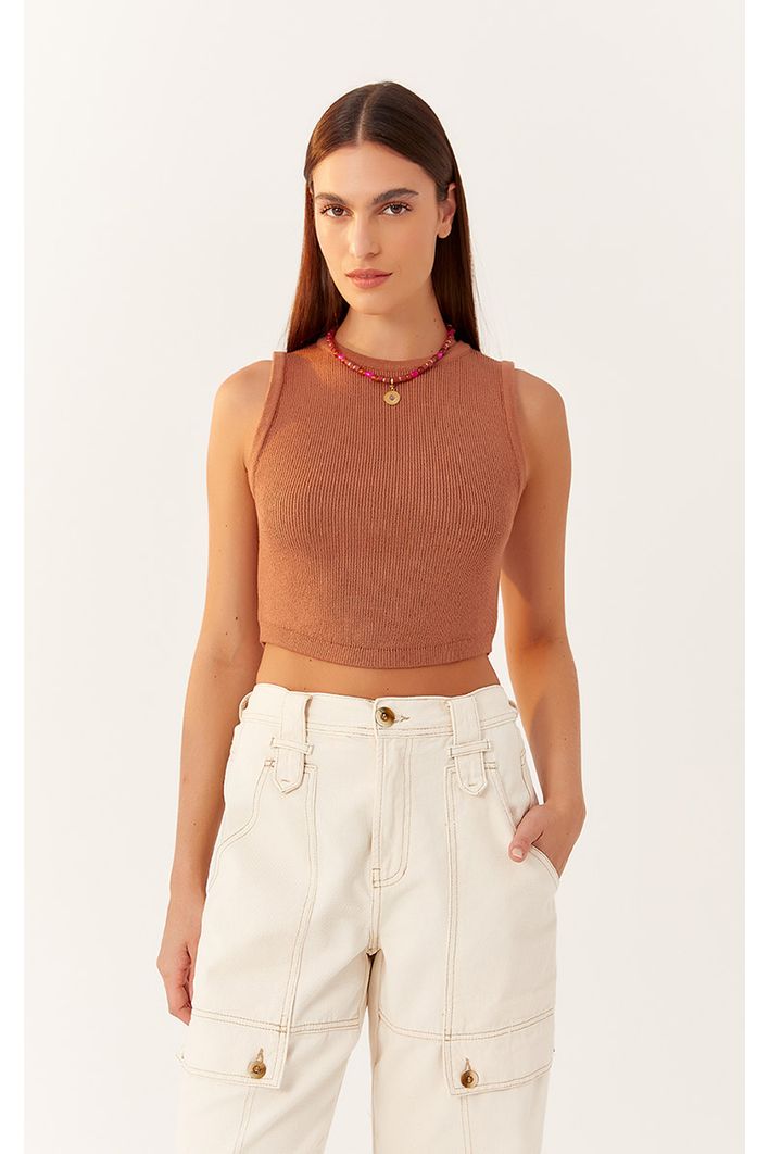 Blusa Tricot Zíper