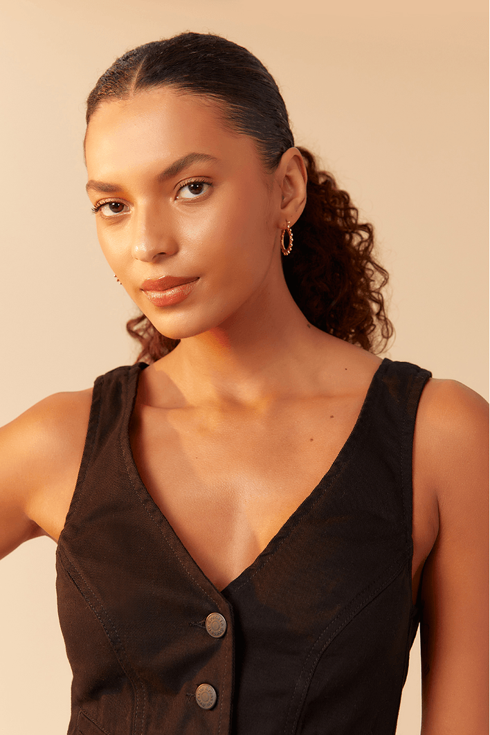 Blusa Sarja Colete
