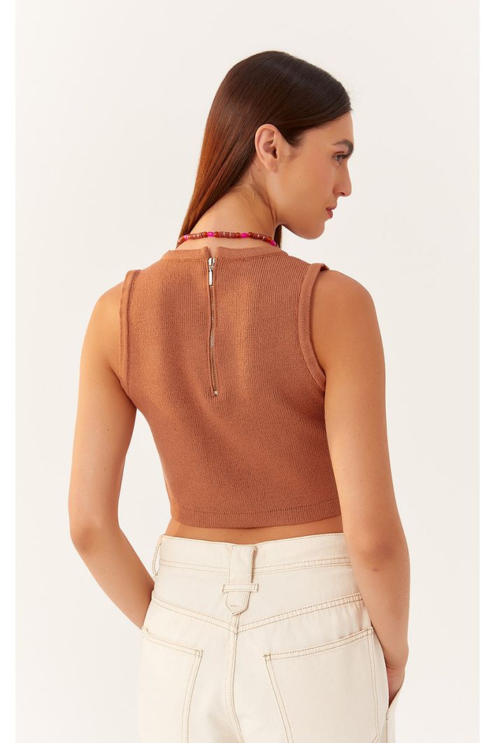Blusa Tricot Zíper