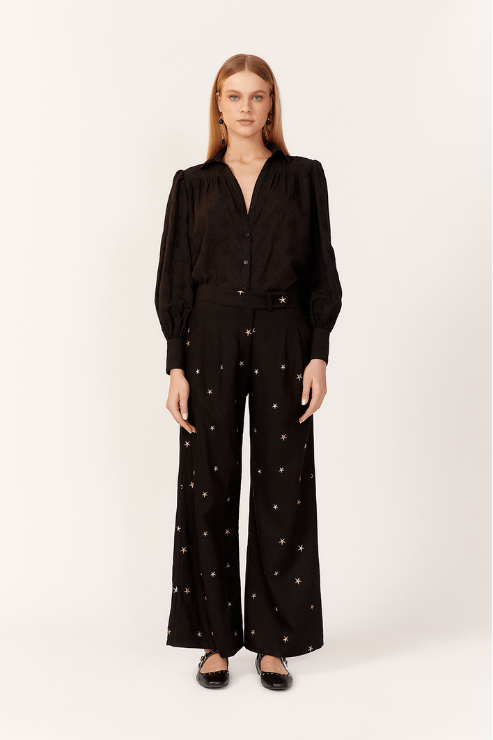 Camisa Algodão Bordado Mix Estrelas