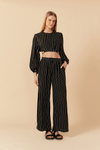 Blusa Listras Amarração Cintura