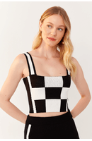 Blusa Tricot Quadrados