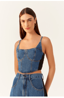 Corselet Jeans Bicolor