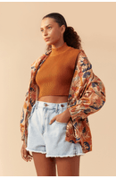 Blusa Tricot Gola Alta