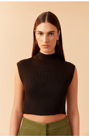 Blusa Tricot Gola Alta