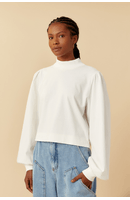 Blusa Gola Roulê Manga Tecido