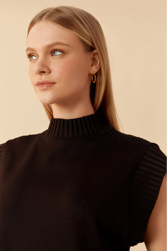 Túnica Detalhes Tricot