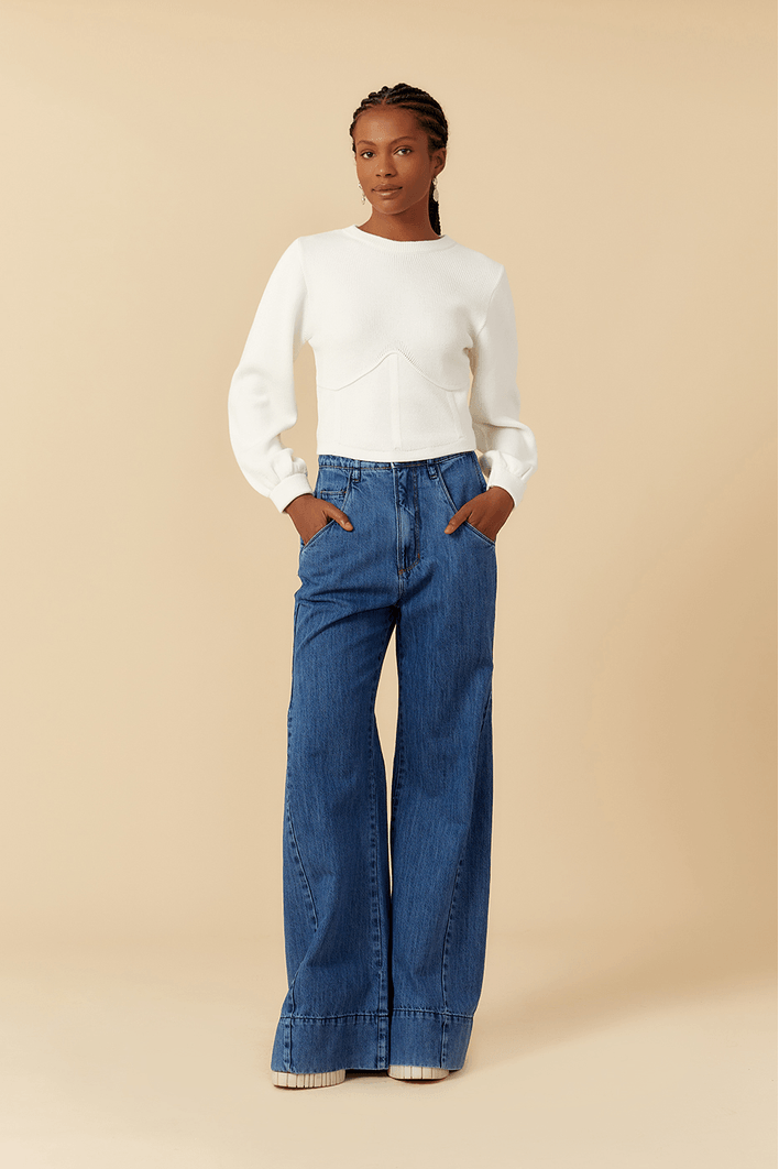 Blusa Tricot Bojo Marcado