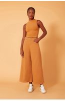 Calça Color Cropped Pantalona