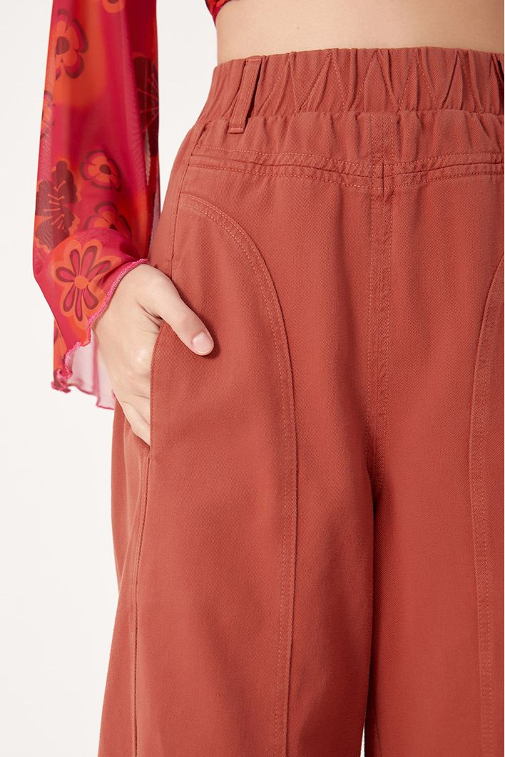 Calça Color Detalhe Zig Zag