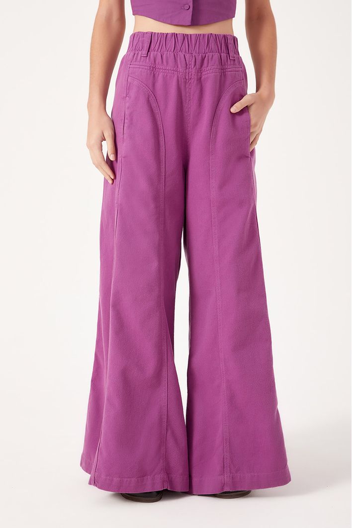 Calça Color Detalhe Zig Zag