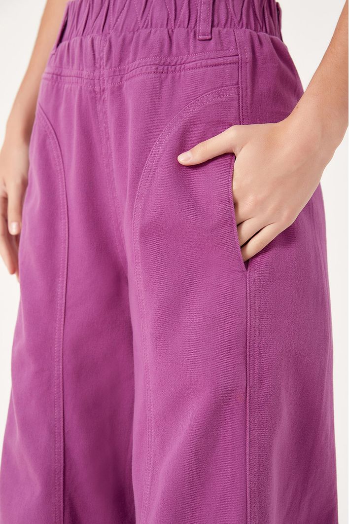 Calça Color Detalhe Zig Zag
