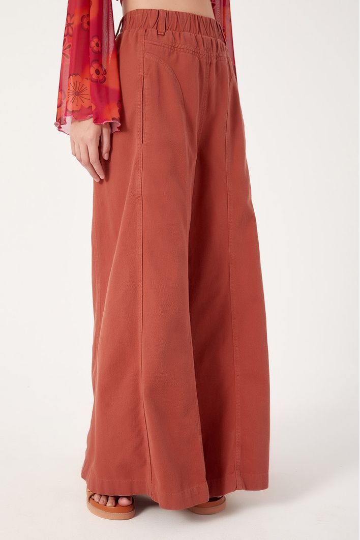 Calça Color Detalhe Zig Zag
