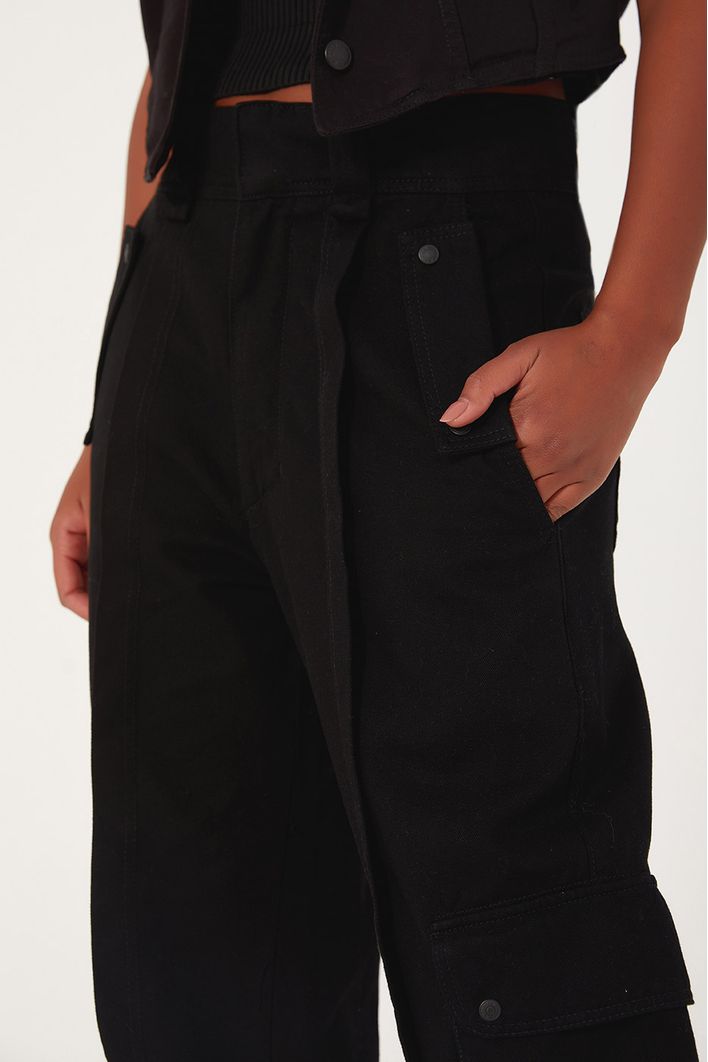 Calça Sarja Bolsos