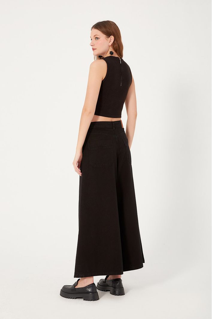 Calça Color Cropped Pantalona