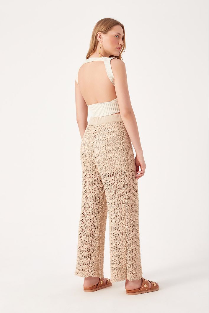 Calça Crochê Flare