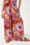 Calça Pantalona Estampa Jardim Secreto