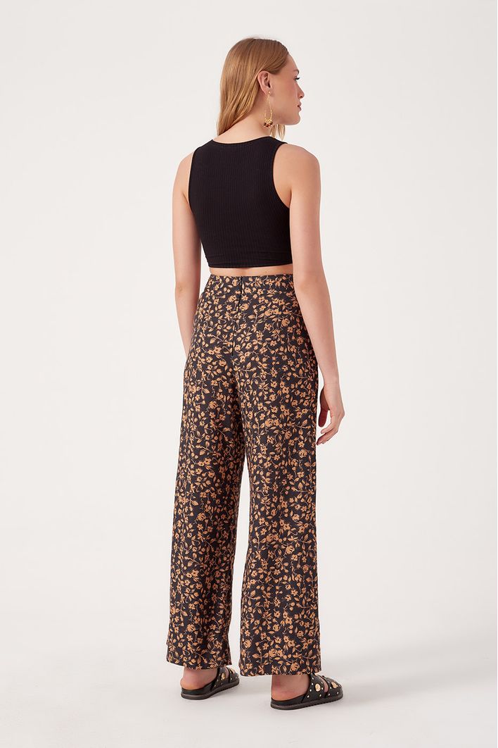 Calça Linho Estampa Quietude