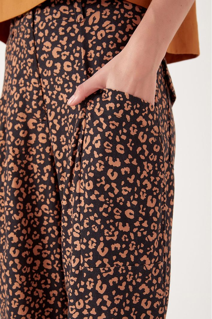 Calça Linho Estampa Onçalina