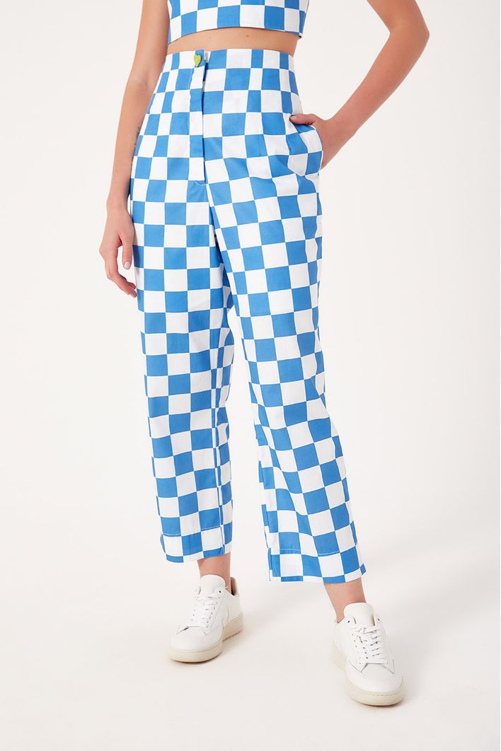 Calça Estampa Quadradinhos