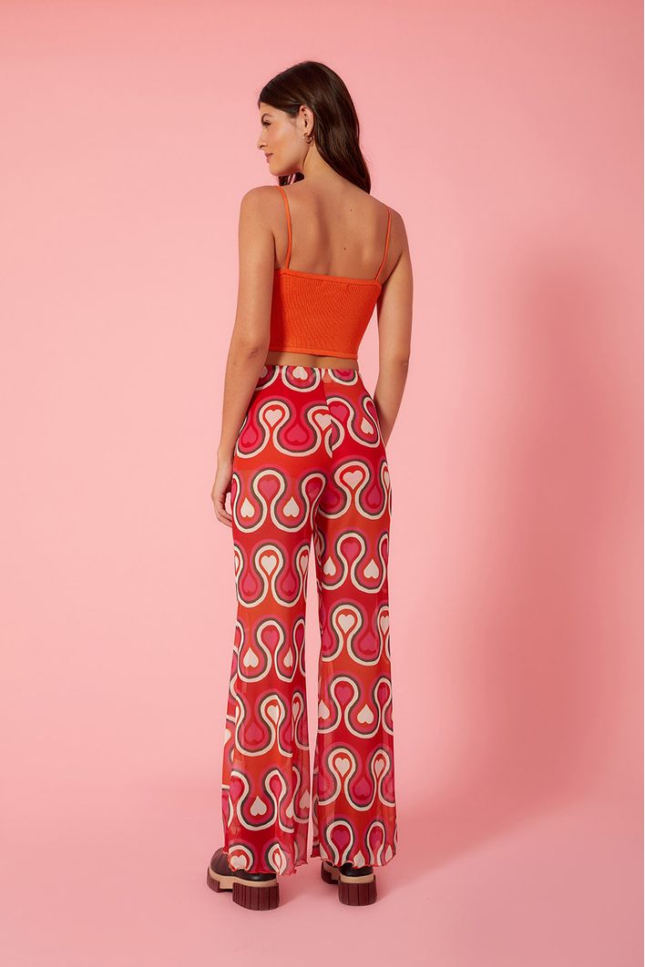 Calça Tule Estampa Paixão