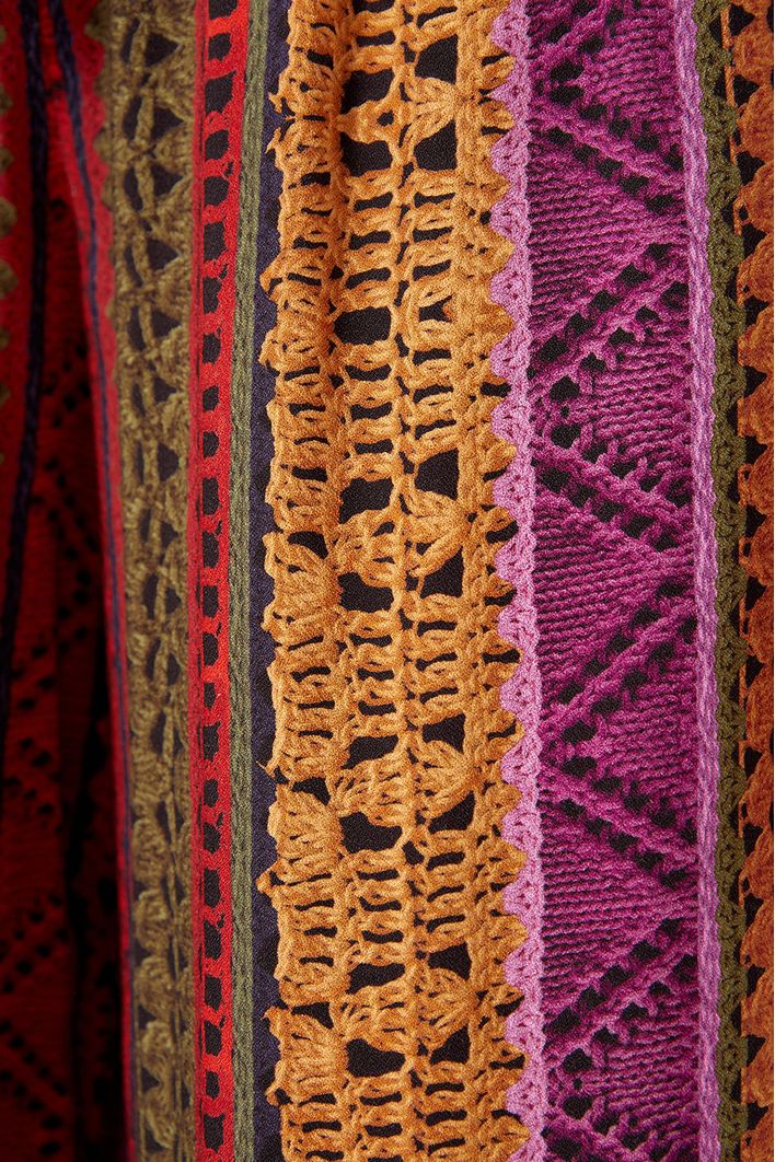 Calça Clochard Estampa Tricot