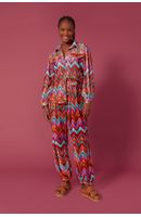 Calça Veludo Estampa Ikat