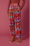 Calça Veludo Estampa Ikat