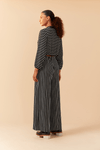 Calça Pantalona Estampa Listra
