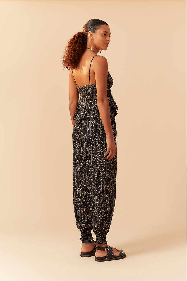 Calça Aladim Lurex Estampa Sideral