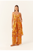 Calça Lurex Estampa Livre
