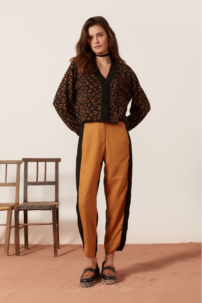 Calça Linho Bicolor