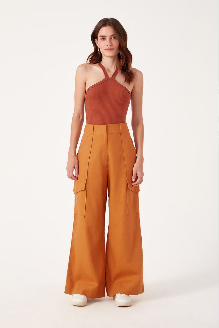 Calça Linho Cargo