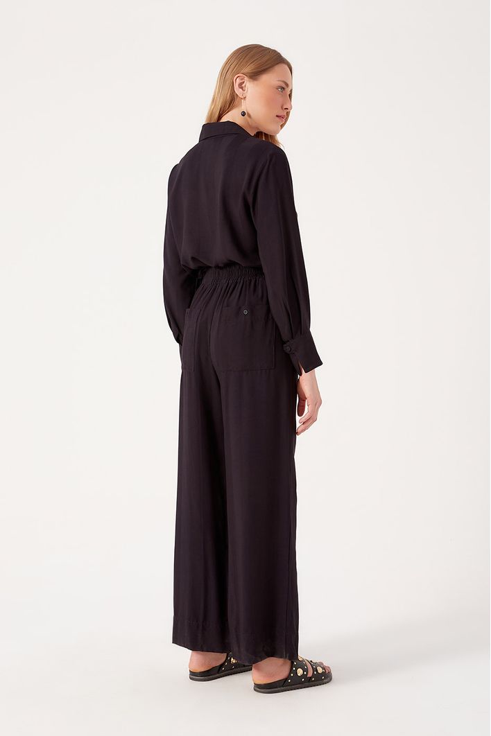 Calça Pantalona Nervura Perna