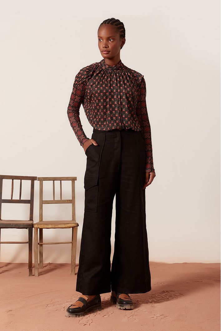 Calça Linho Cargo