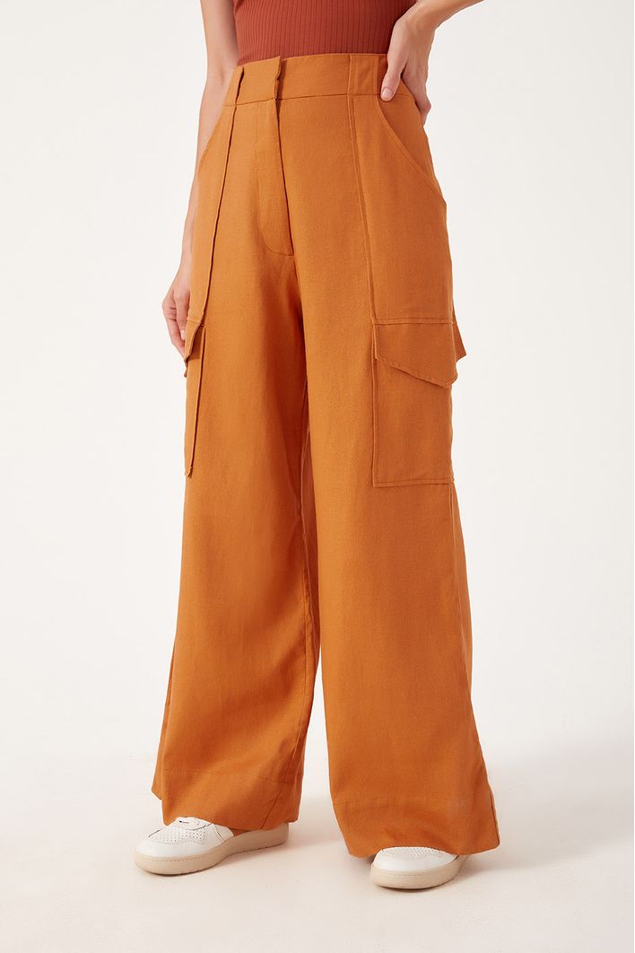 Calça Linho Cargo