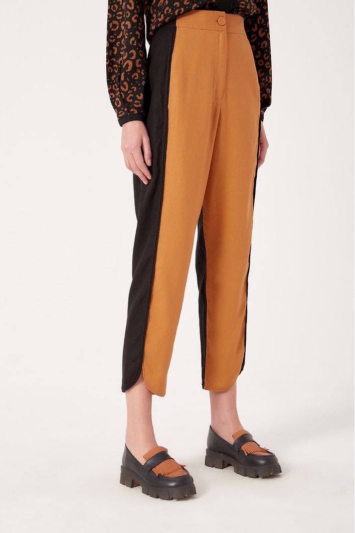 Calça Linho Bicolor