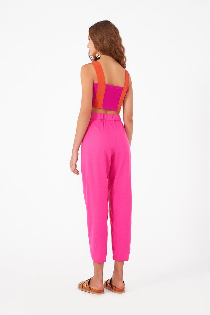 Calça Linho Bicolor