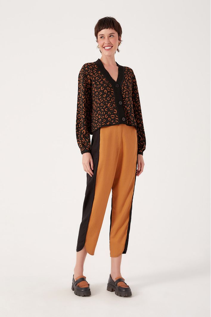 Calça Linho Bicolor