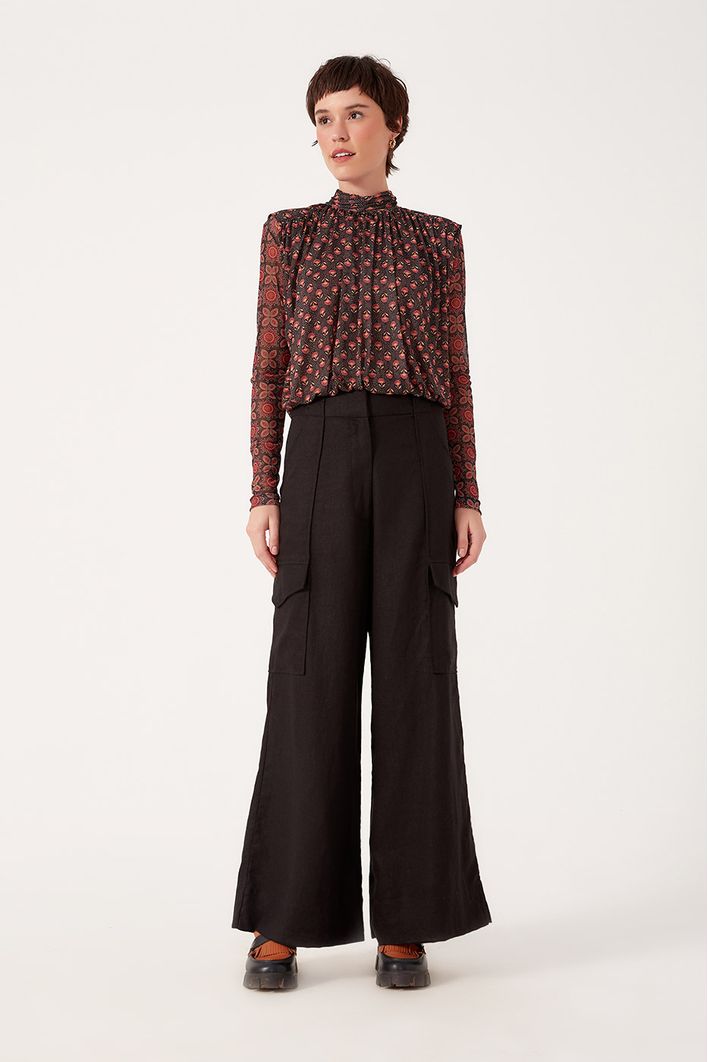 Calça Linho Cargo