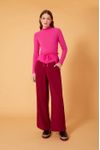 Calça Bicolor Com Cadarço Cintura