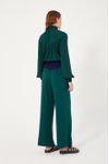 Calça Bicolor Com Cadarço Cintura