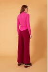 Calça Bicolor Com Cadarço Cintura