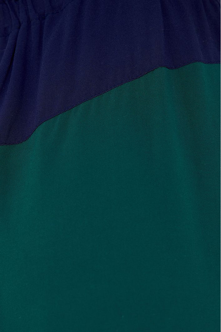 Calça Bicolor Com Cadarço Cintura