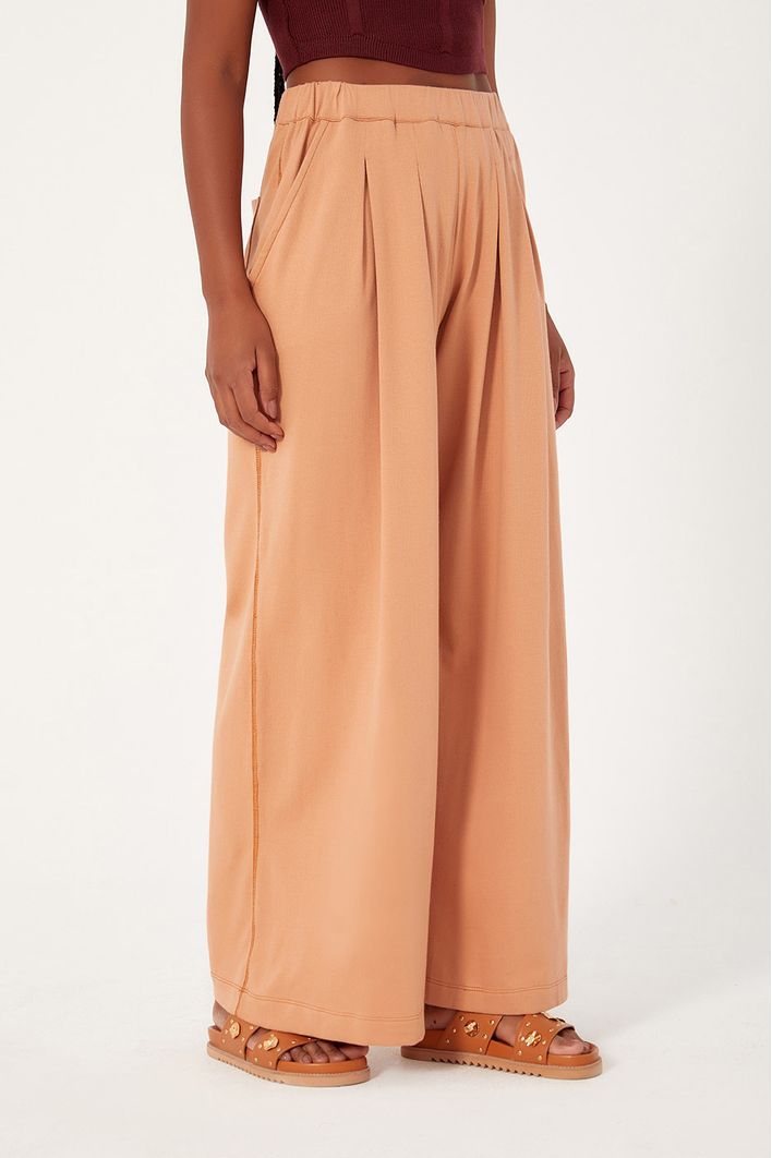 Calça Pantalona Pregas